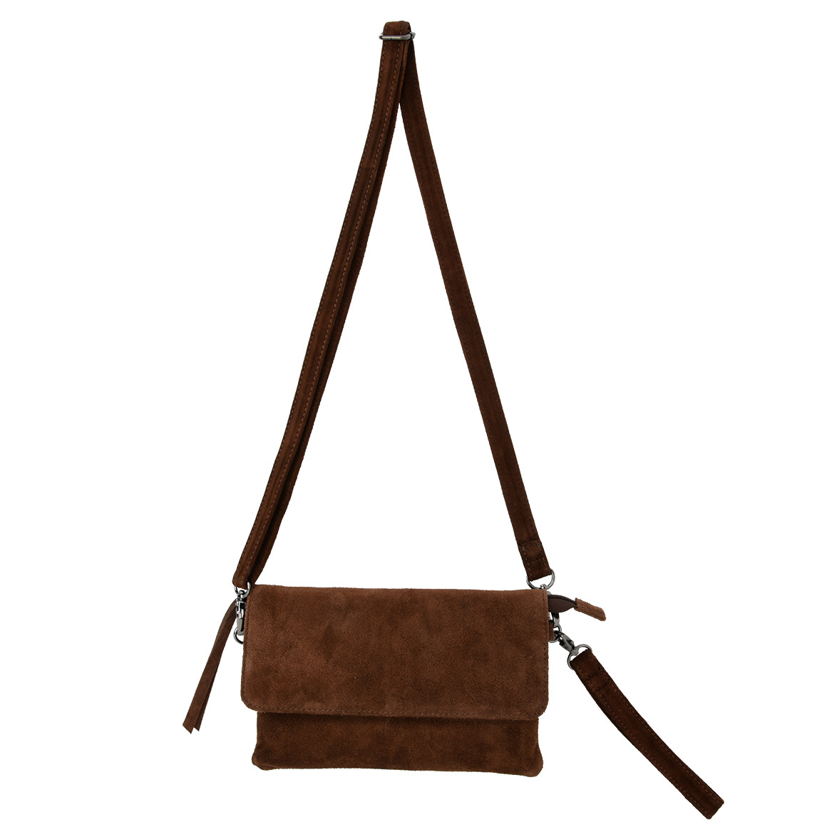 Damen Veloursleder-Tasche