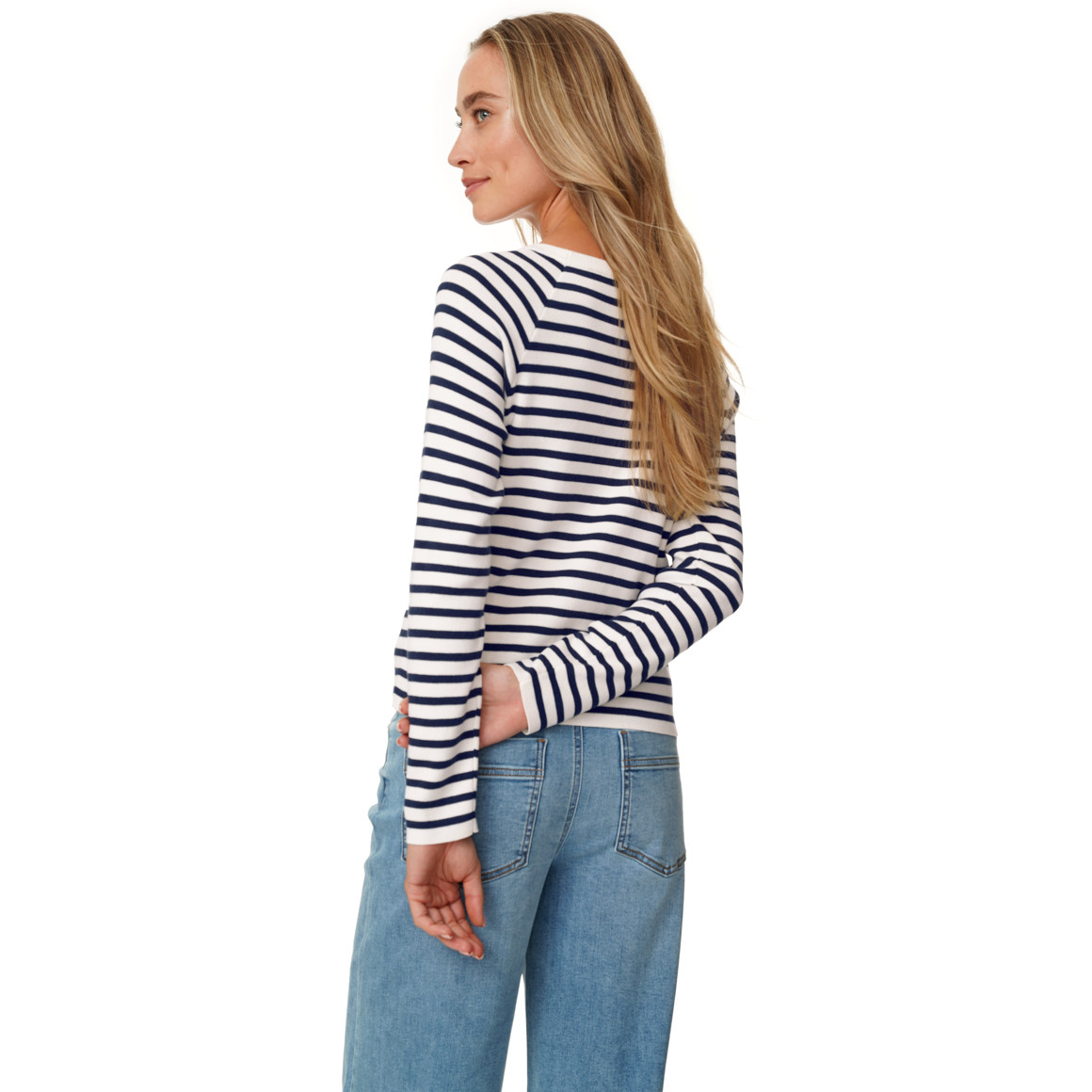 Damen Feinstrickpullover im Streifen-Look