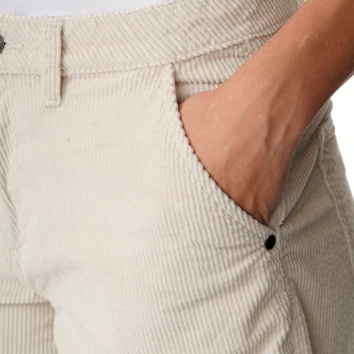 Damen Cordhose im Barrel-Fit