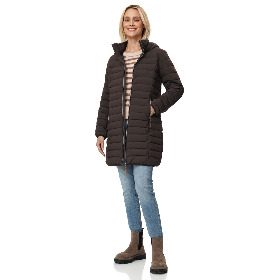 Damen Steppjacke mit Kapuze