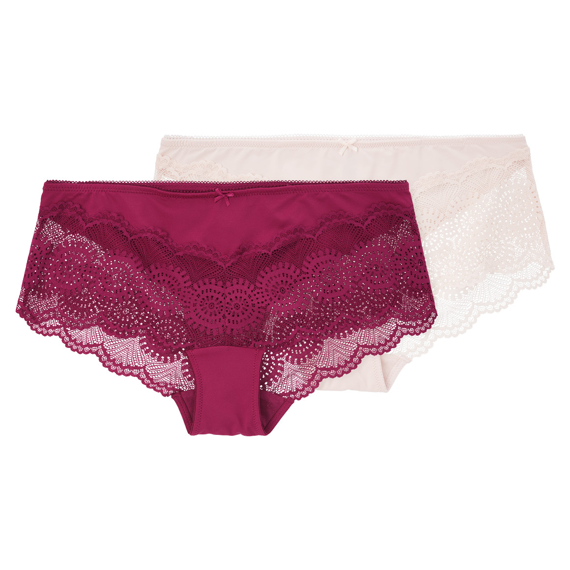 2 Damen Pantys mit Spitze