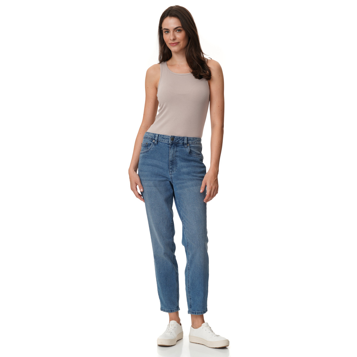 Damen Bustier-Top in Feinripp-Qualität