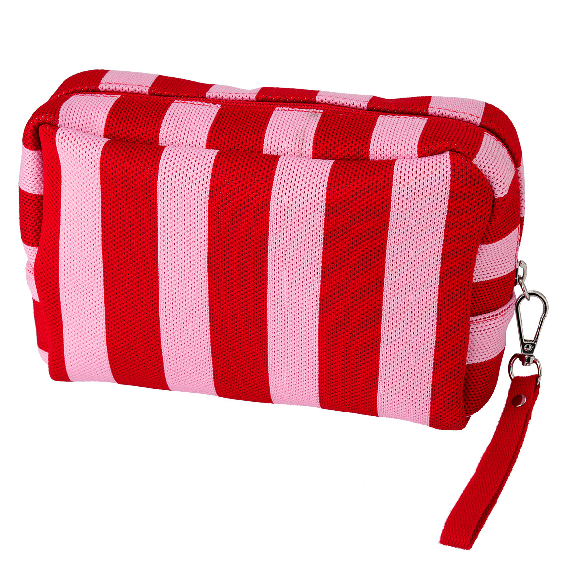 Damen Kosmetiktasche mit Streifen-Muster