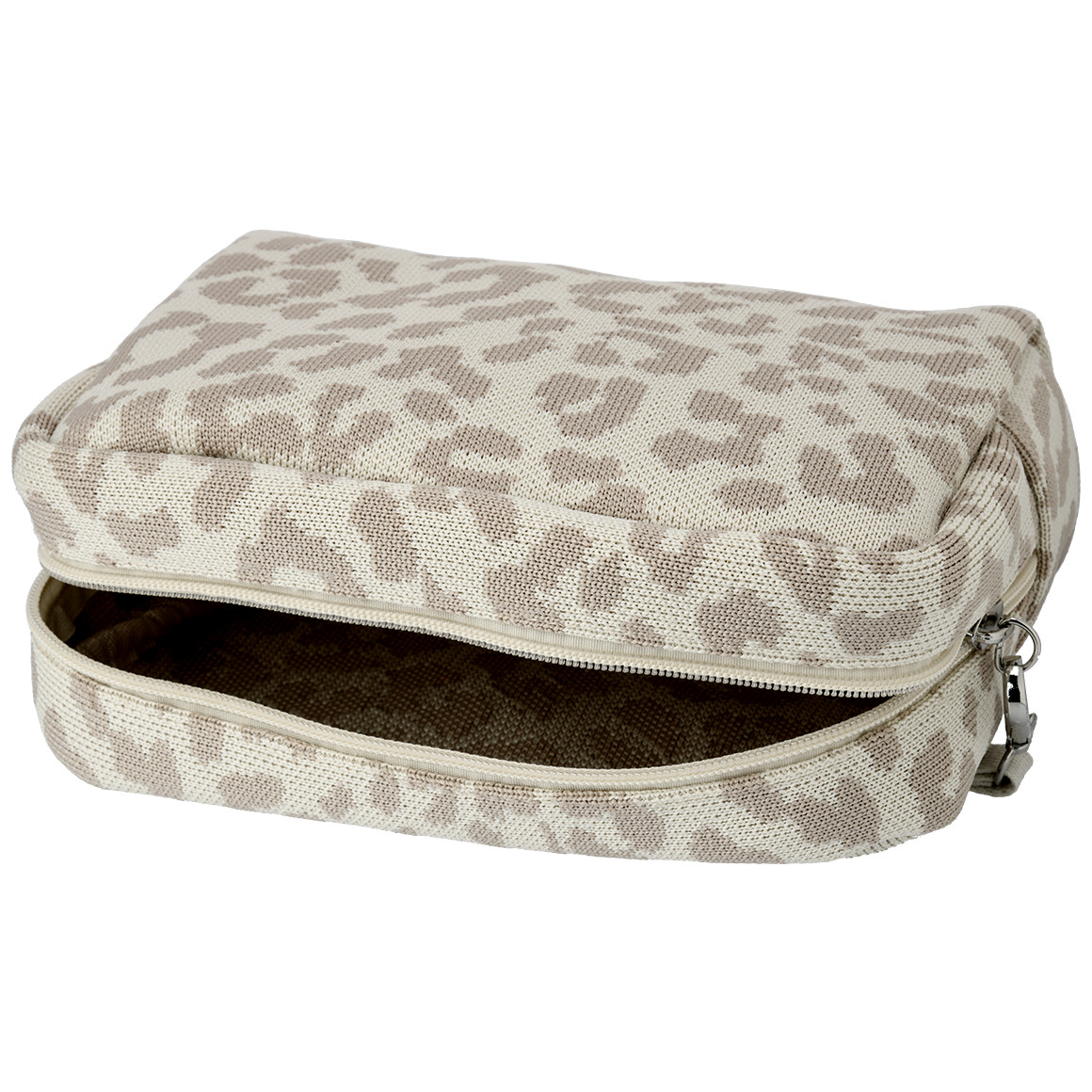 Damen Kosmetiktasche mit Leo-Muster