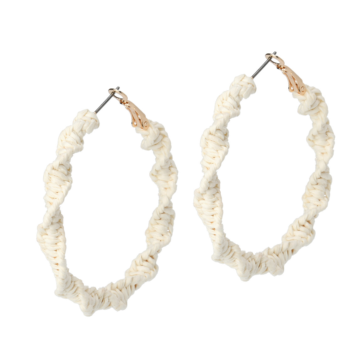 Oorbellen met wikkel-look