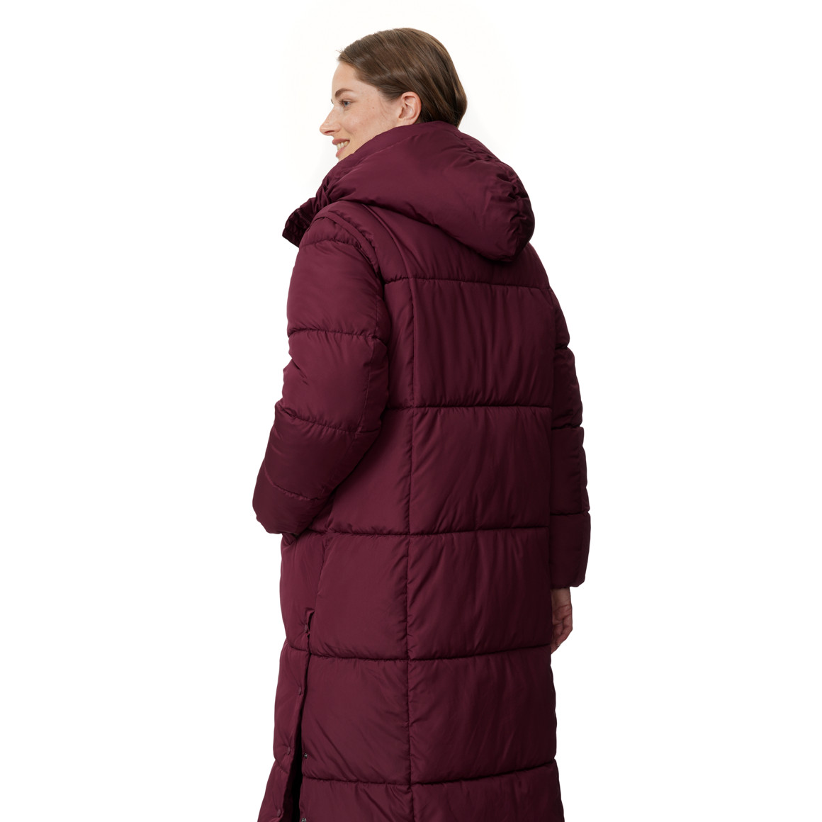 Damen Steppmantel mit Kapuze