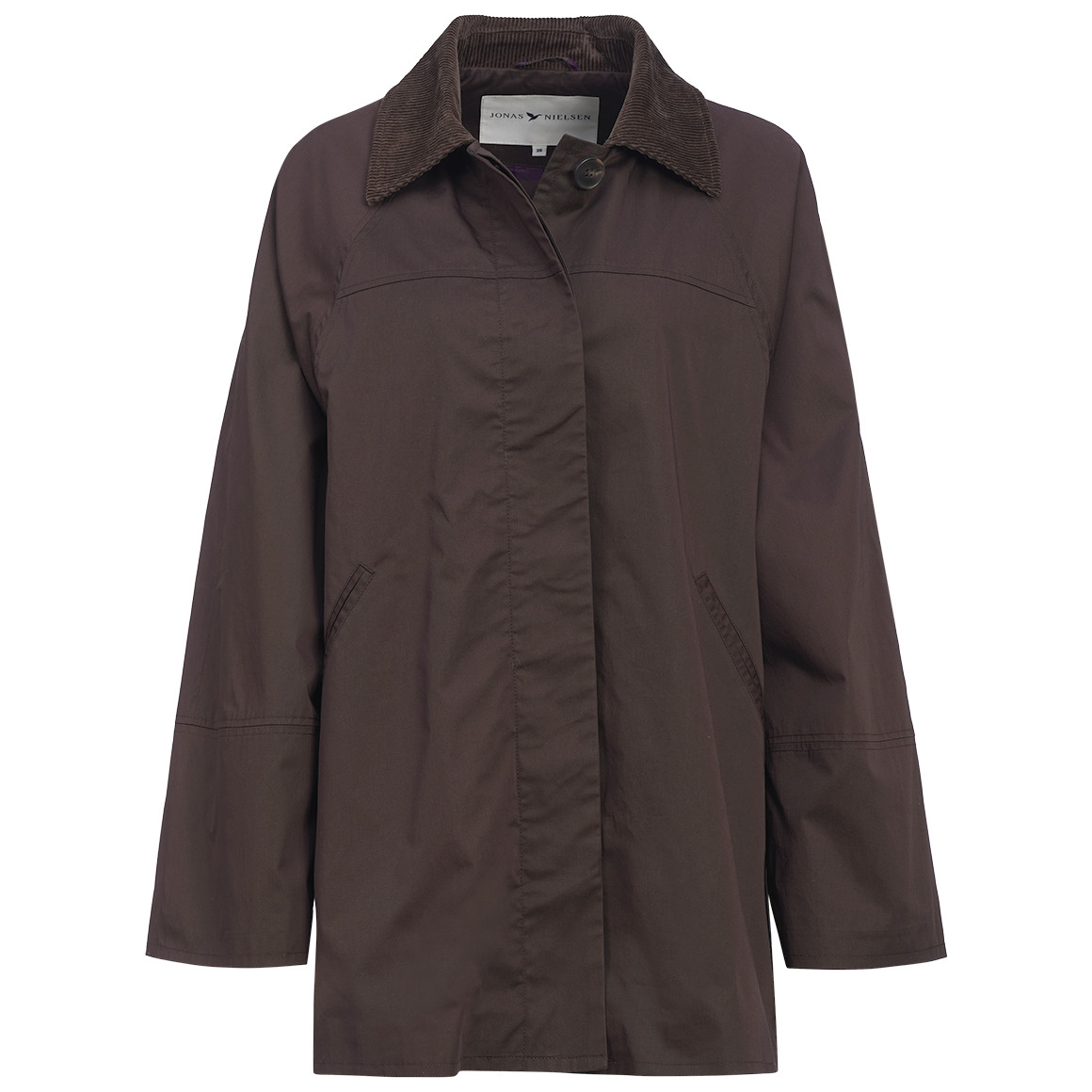 Damesjas met corduroy kraag