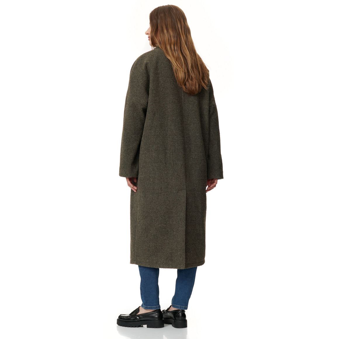 Damen Wollmantel mit Futter