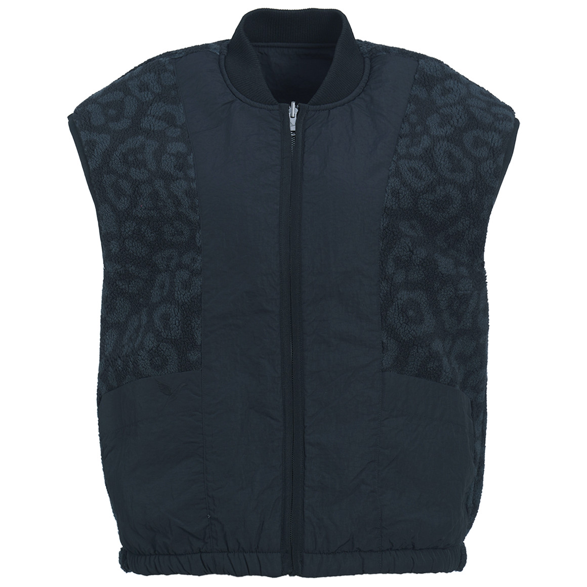 Damesvest met twee kanten en teddypluche