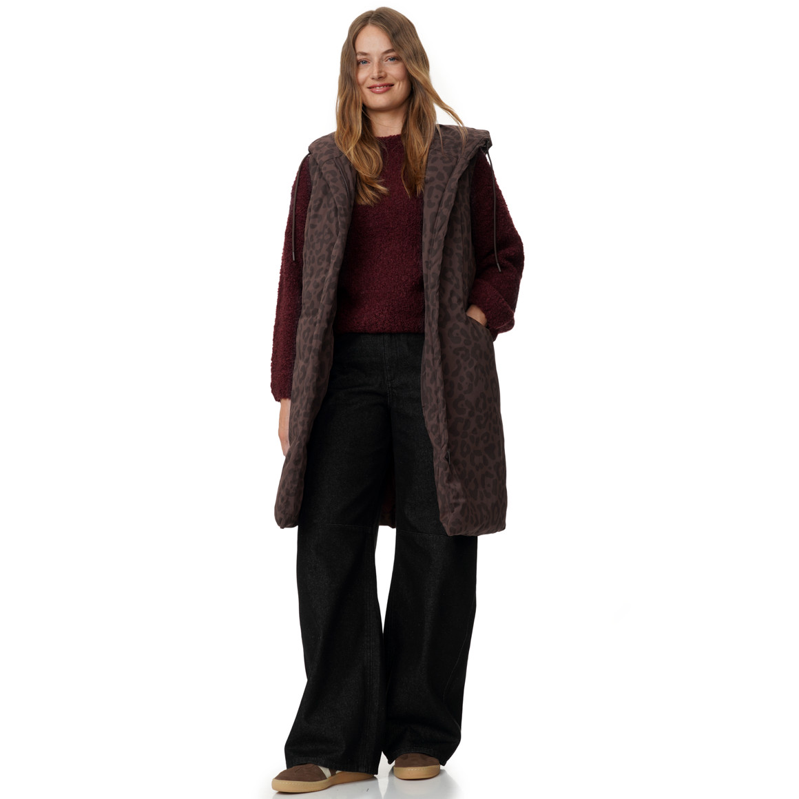 Damesvest met capuchon