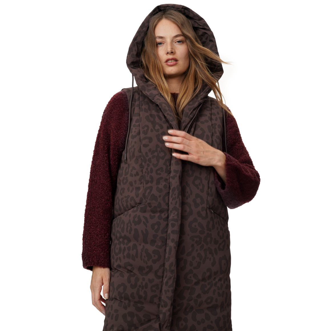 Damesvest met capuchon