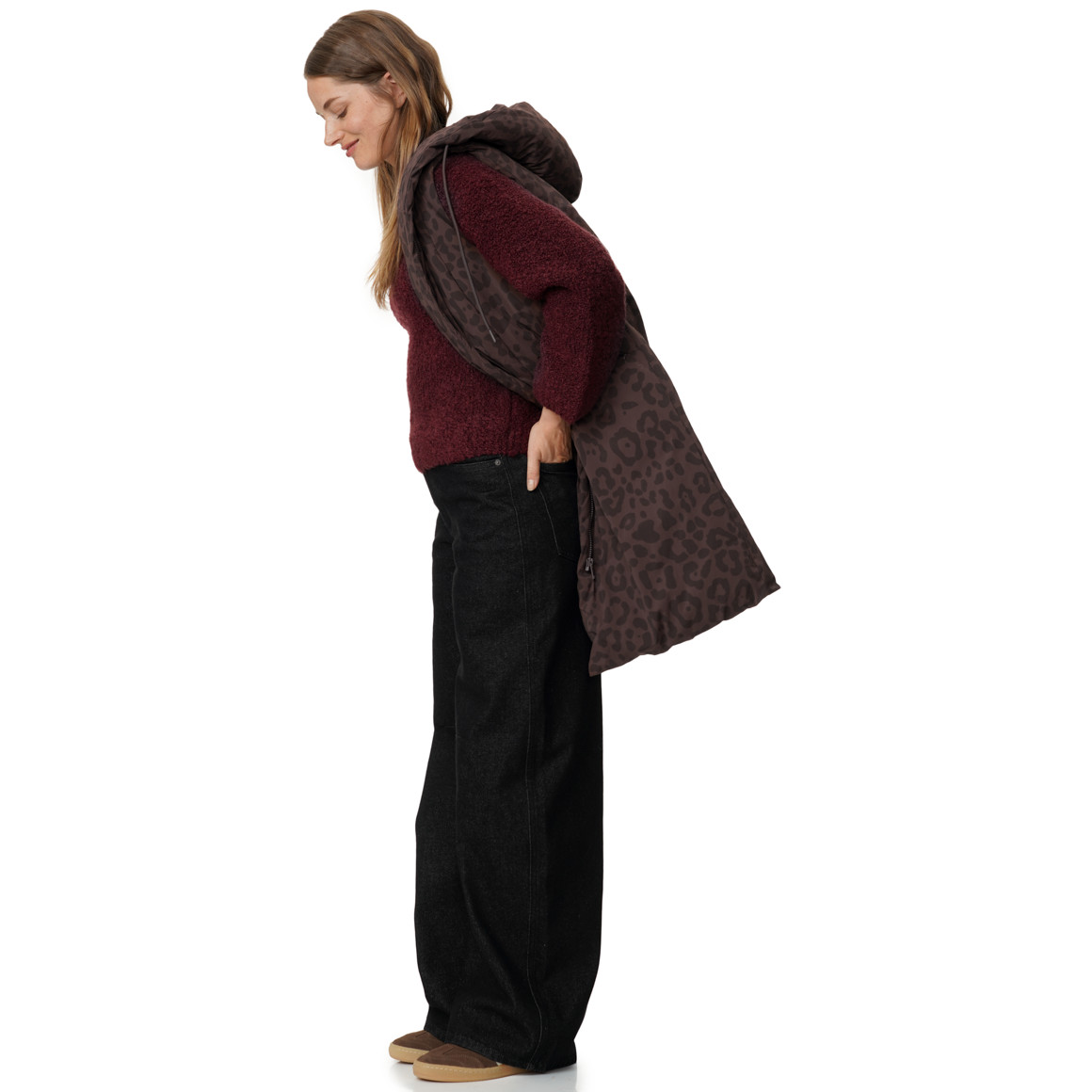 Damesvest met capuchon