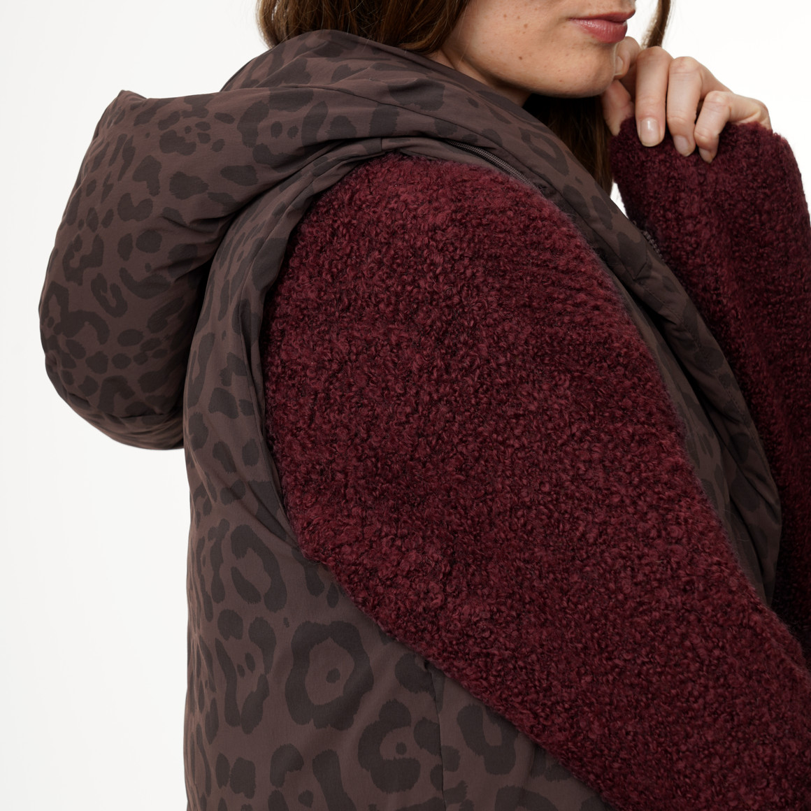 Damesvest met capuchon