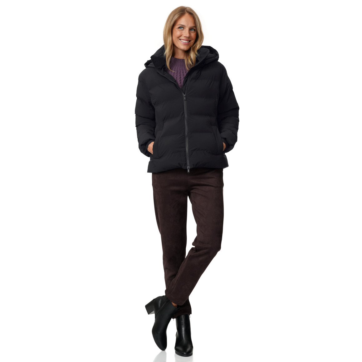 Damen Steppjacke mit Kapuze