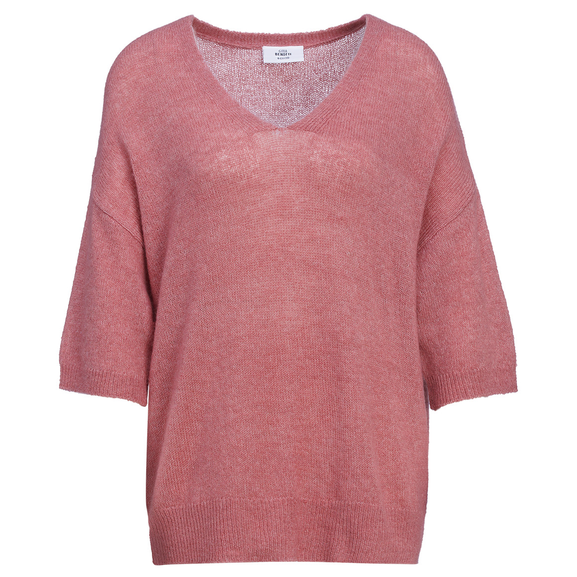 Damen Strickpullover mit kurzen Ärmeln