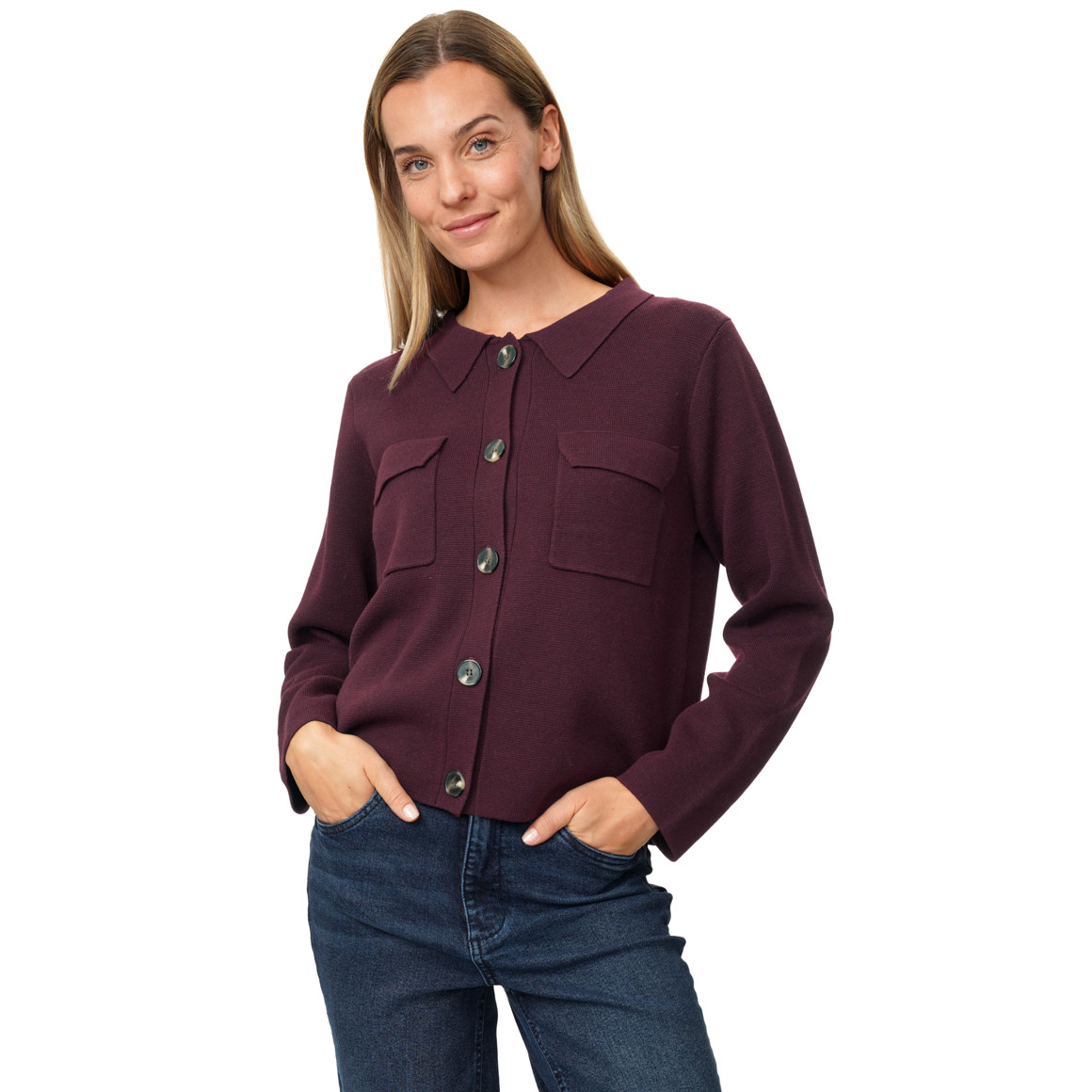 Damen Strickjacke mit Taschen