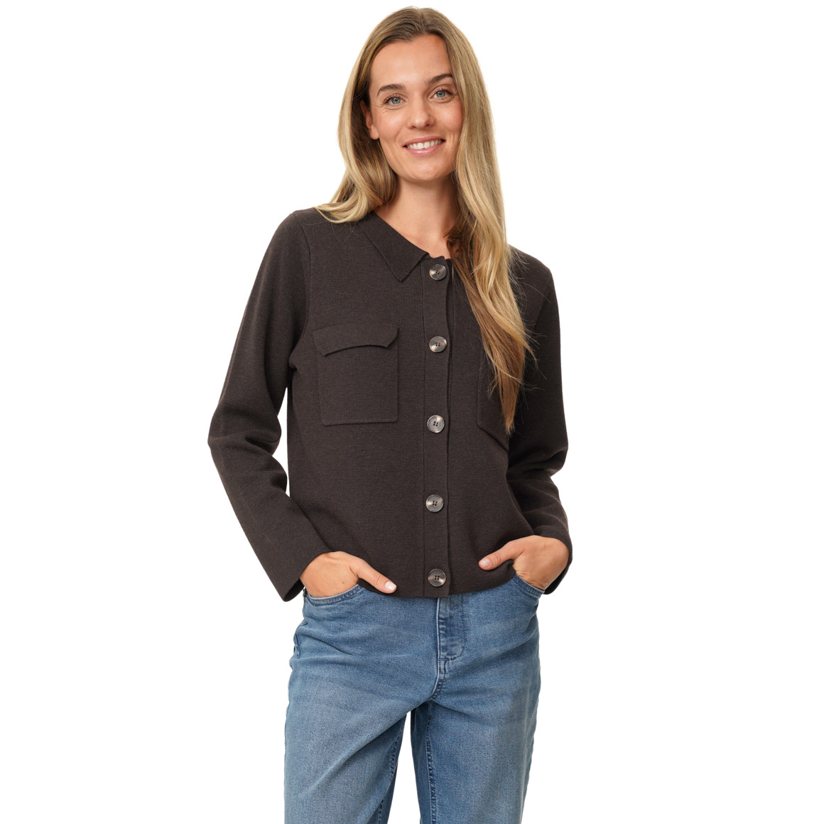 Damen Strickjacke mit Taschen