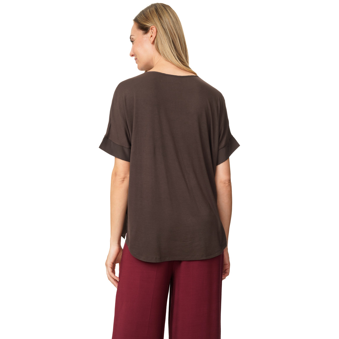 Damen Blusenshirt mit überschnittenen Ärmeln