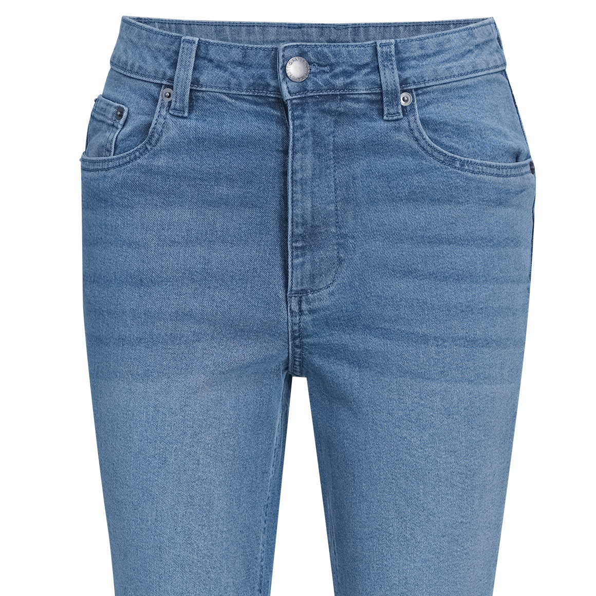 Damen Slim-Jeans mit Used-Waschung