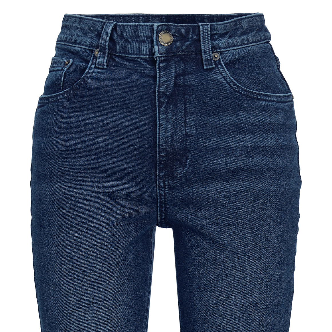 Damen Slim-Jeans mit Used-Waschung
