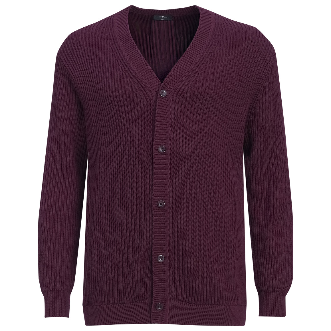 Herren Strickjacke aus Rippstrick