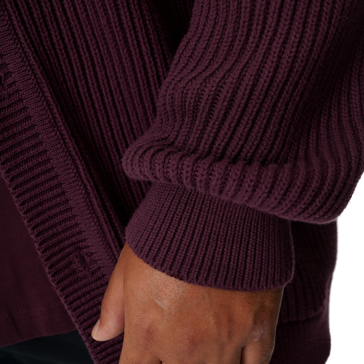 Herren Strickjacke aus Rippstrick