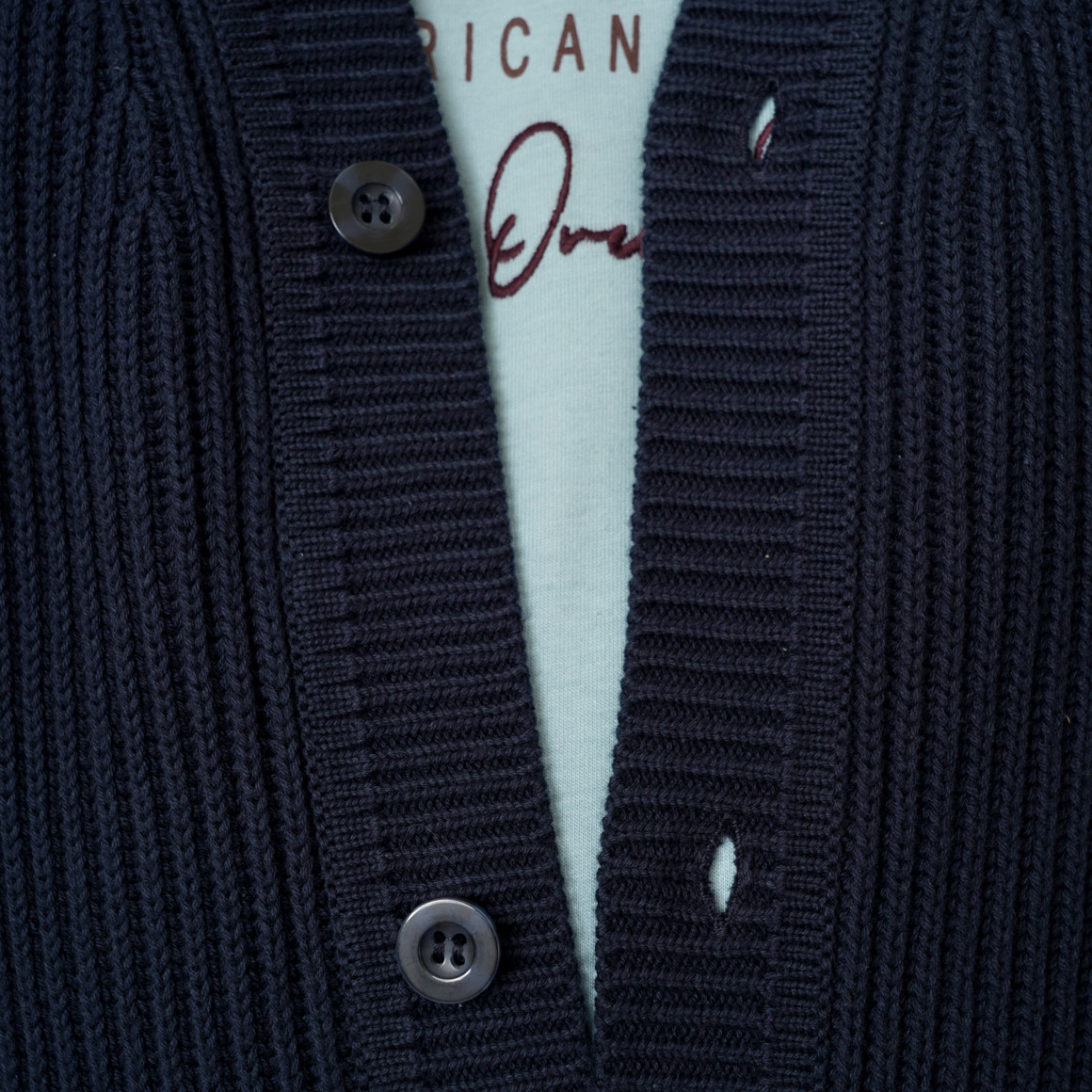 Herren Strickjacke aus Rippstrick