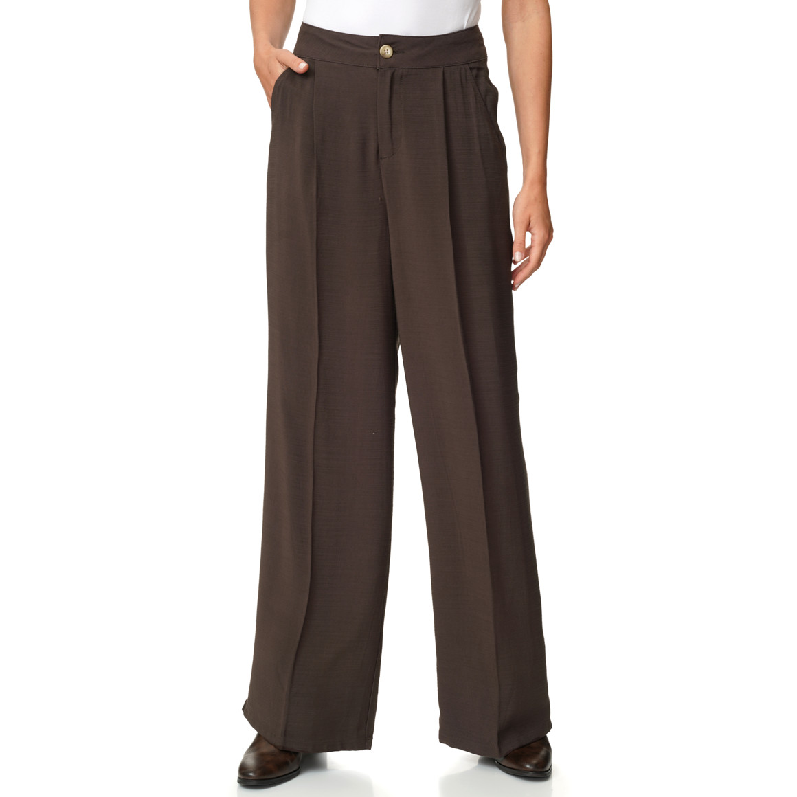 Damen Bundfaltenhose mit Bügelfalten