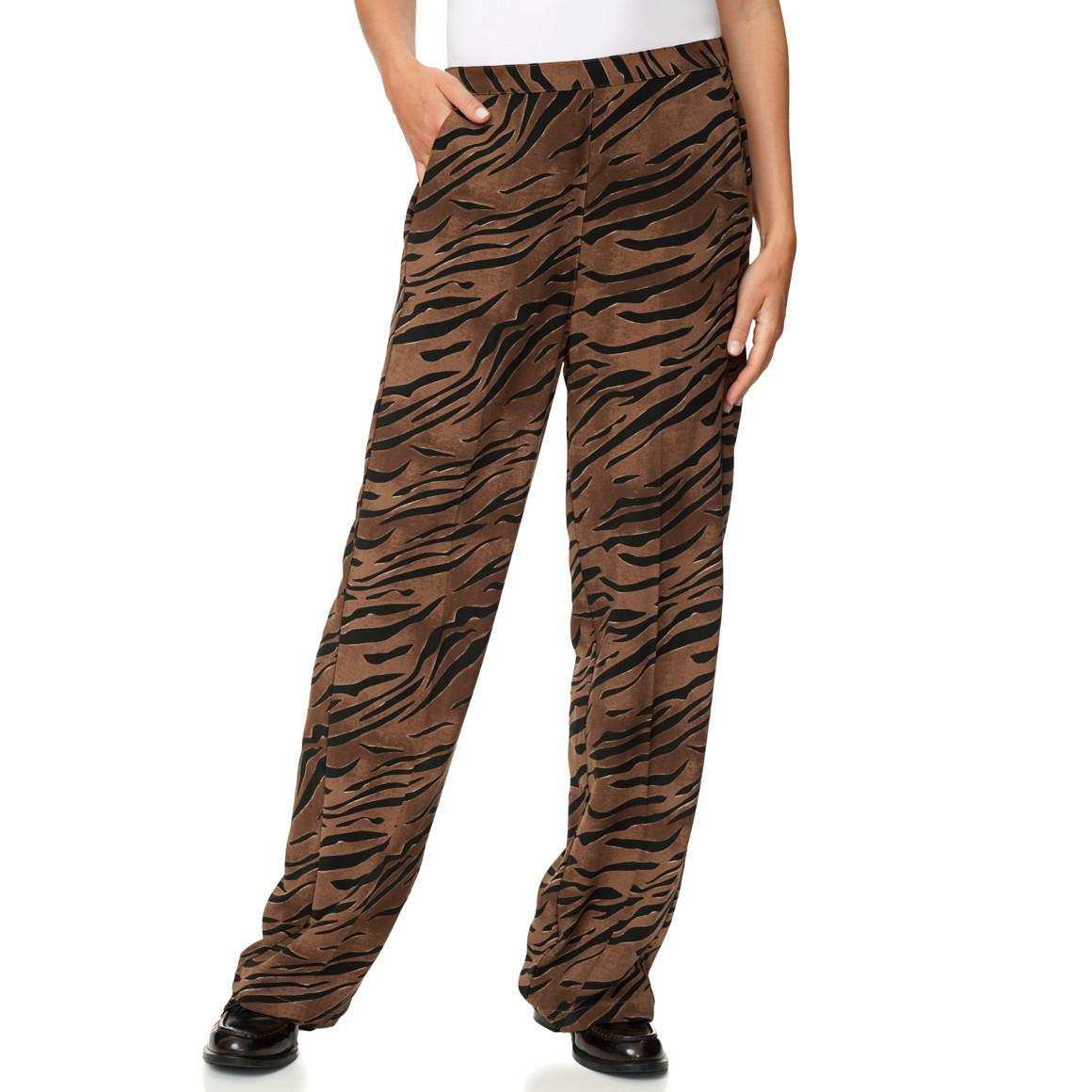 Damen Hose mit Tiger-Muster
