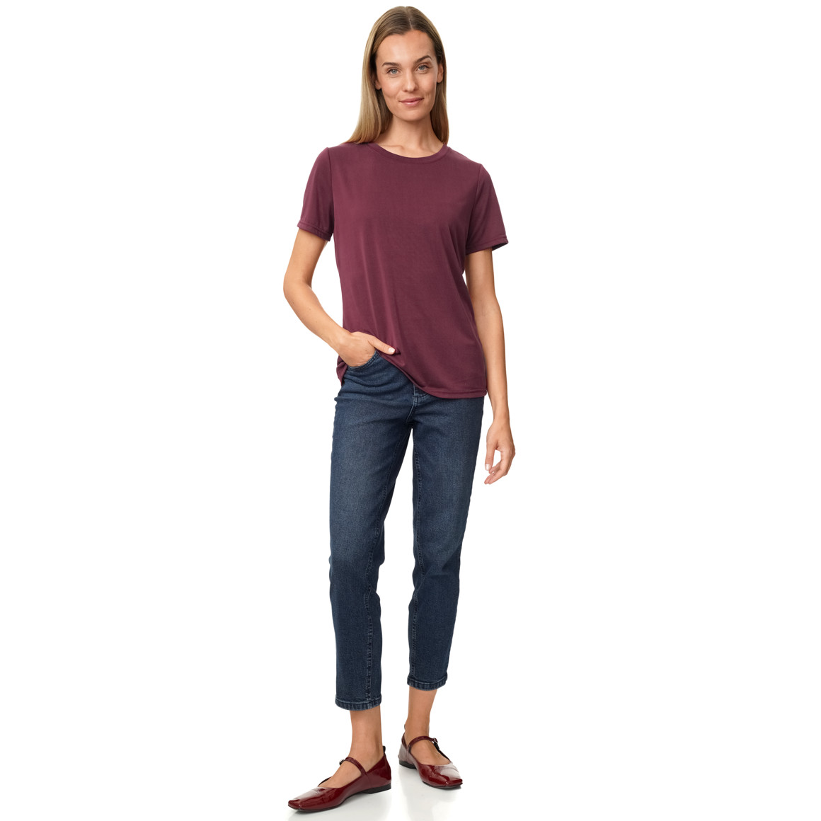 Damen T-Shirt im Basic-Look