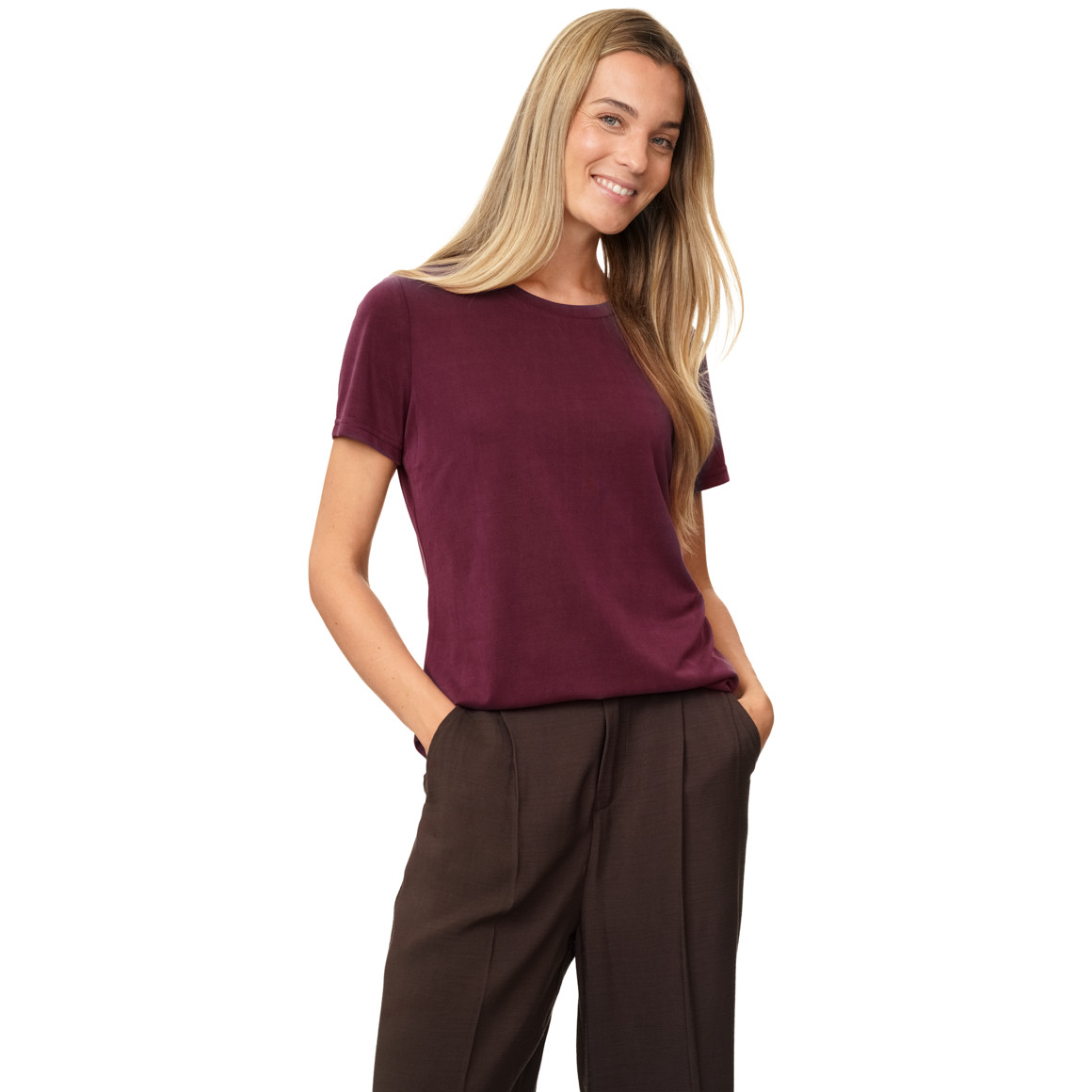 Damen T-Shirt im Basic-Look