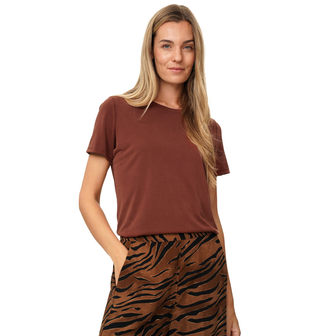 Damen T-Shirt im Basic-Look
