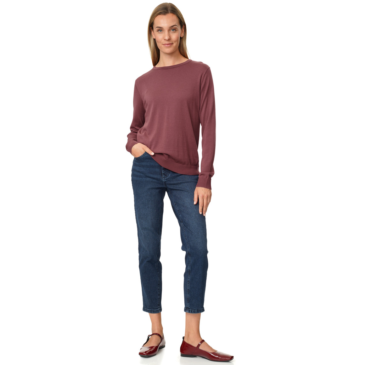 Damen Merino-Langarmshirt
