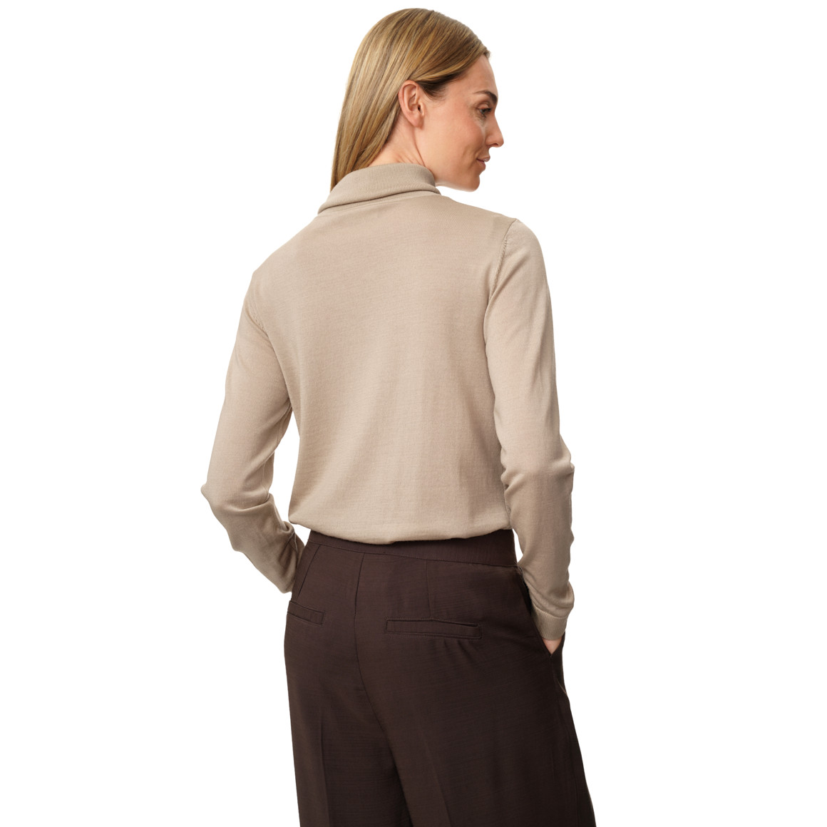 Damen Merino-Pullover mit Rollkragen