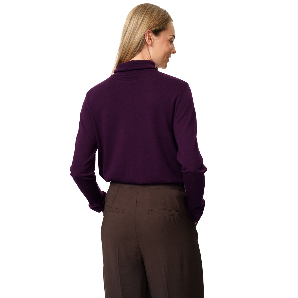 Damen Merino-Pullover mit Rollkragen