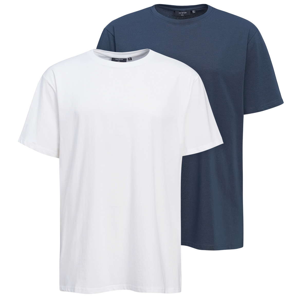 2 Herren T-Shirts mit Rundhalsausschnitt