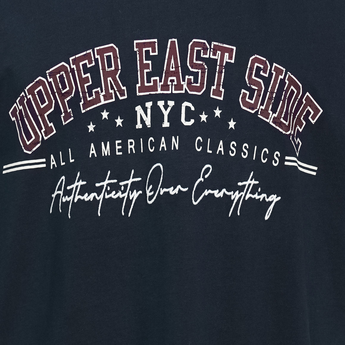 Heren-T-shirt met grote opdruk
