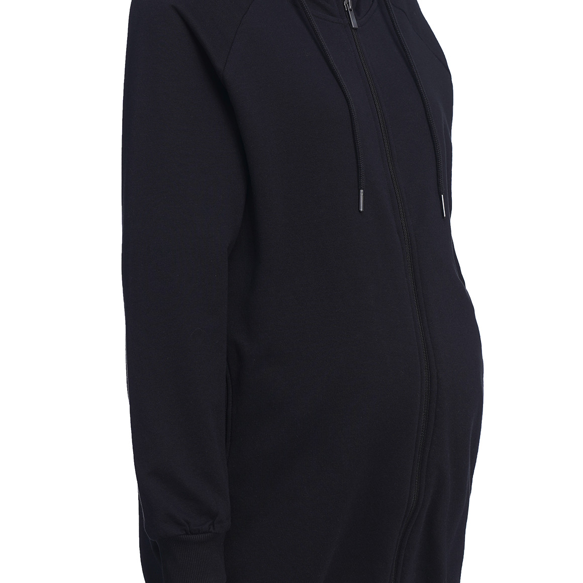 Damen Umstands-Sweatjacke mit Kapuze