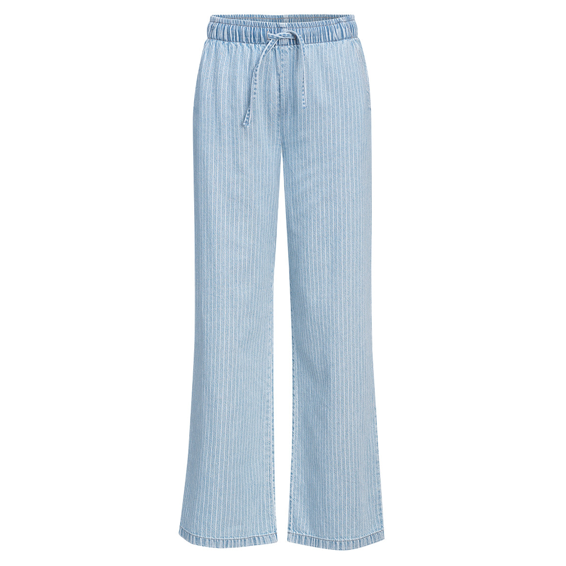Damen Wide-Leg-Hose in Denim-Optik
