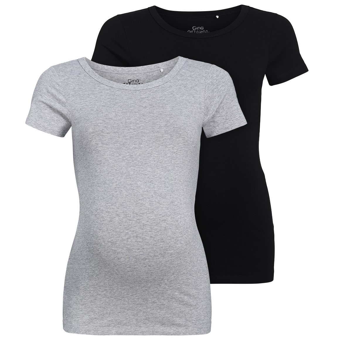 2 Umstands-T-Shirts im Basic-Look