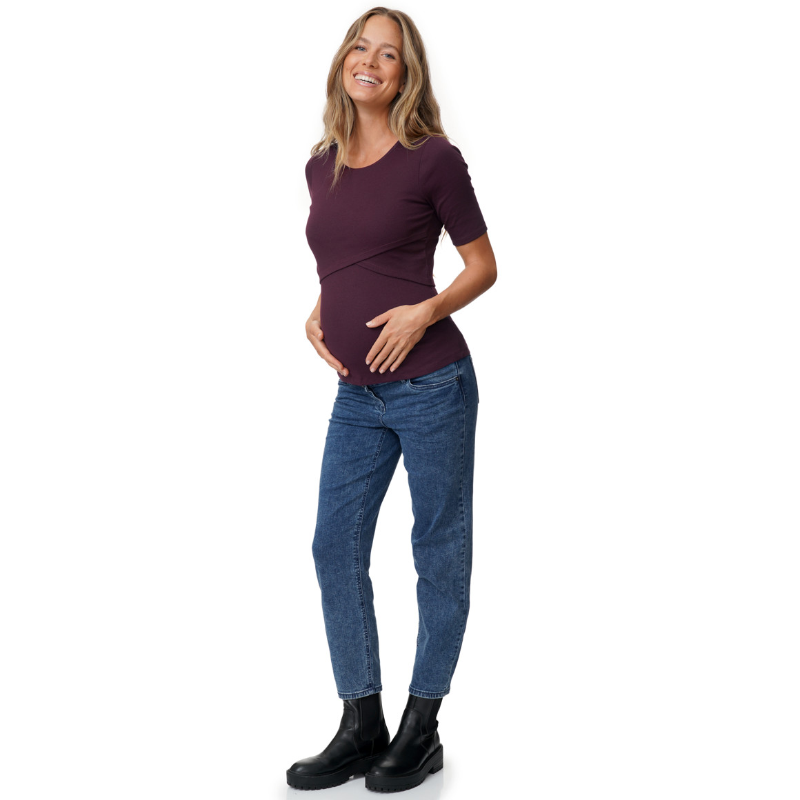 Damen Umstands-Jeans im 5-Pocket-Style