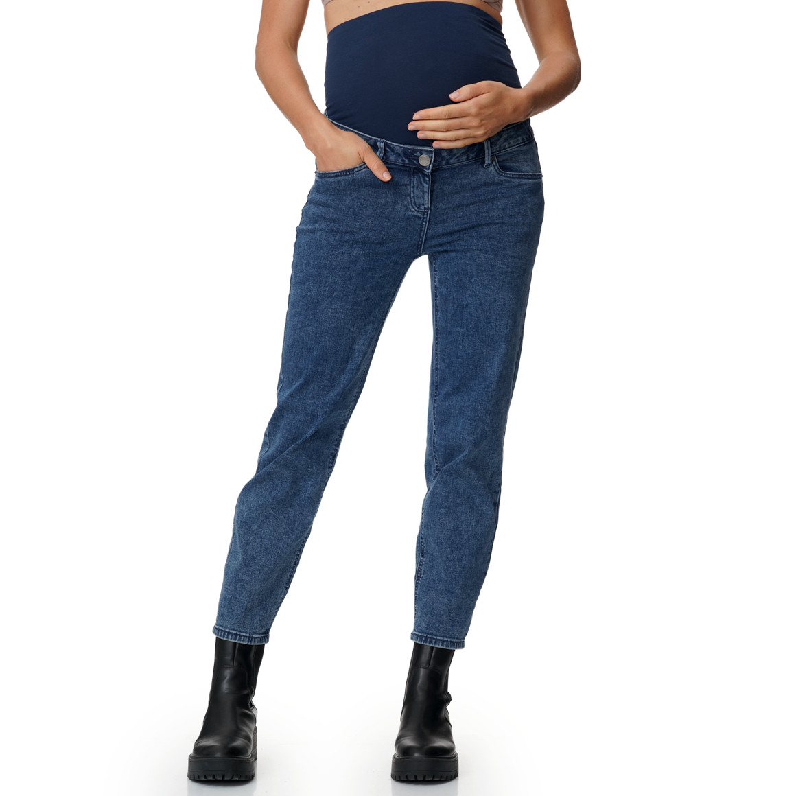 Damen Umstands-Jeans im 5-Pocket-Style