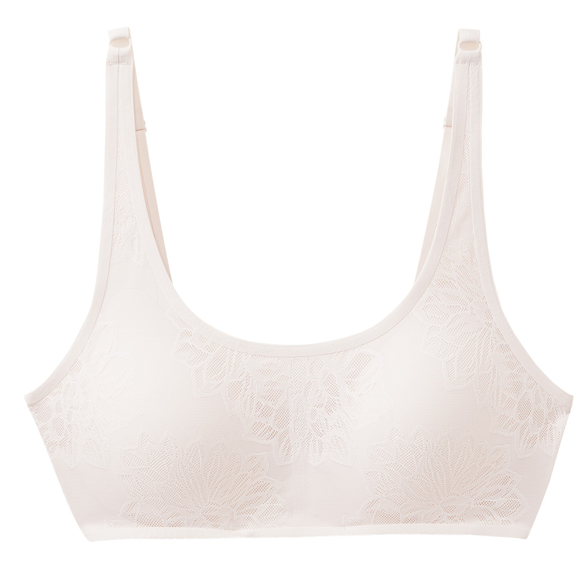 Damen Seamless-Bustier mit zarter Spitze