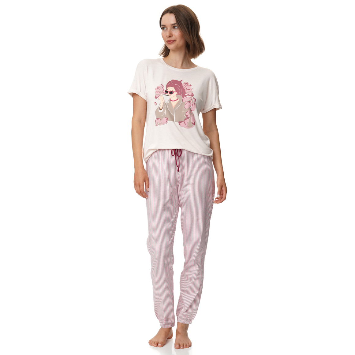 Damen Schlafshirt mit Print