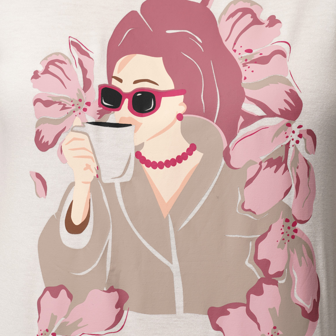 Damen Schlafshirt mit Print