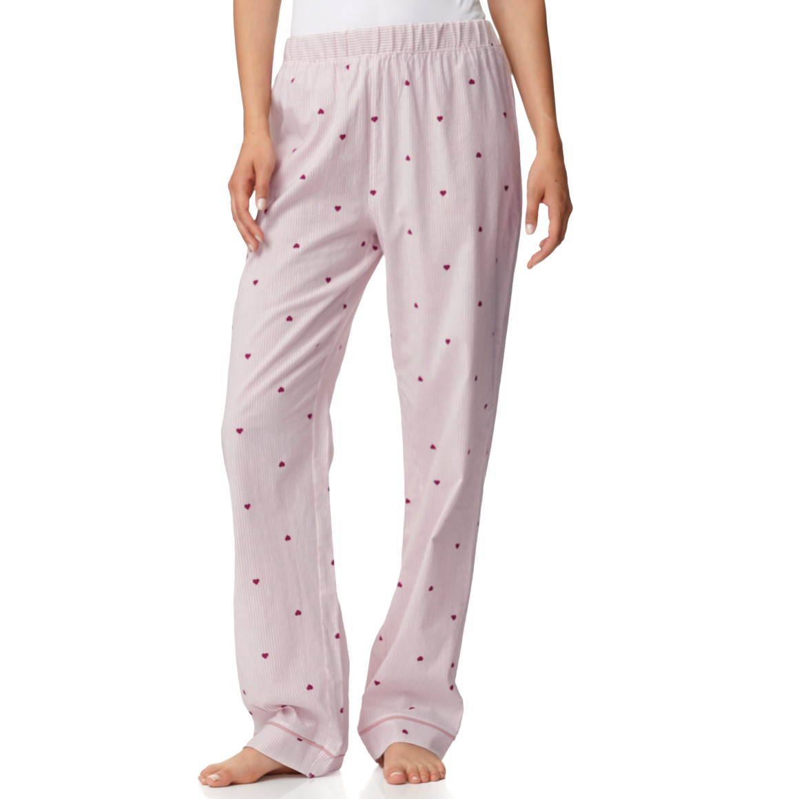 Damen Seersucker-Schlafhose mit Streifen