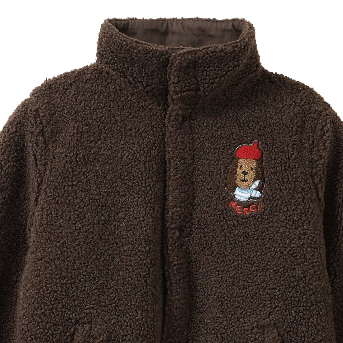 Kinder Teddyjacke mit Dackel-Stickerei