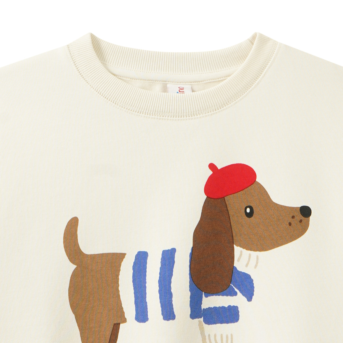 Kinder Sweatshirt mit Dackel-Print