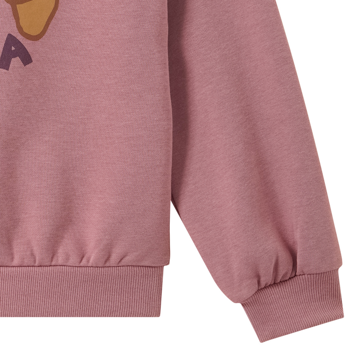 Mädchen Sweatshirt mit Crossaint-Print