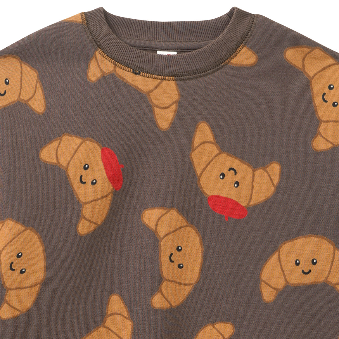 Kinder Sweatshirt mit Crossaint-Print